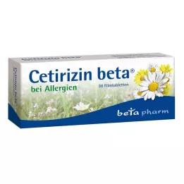 CETIRIZIN beta filmovertrukne tabletter, 30 stk