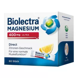 BIOLECTRA Magnesium 400 mg ultra Direct Lemon, 60 stk