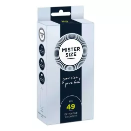 MISTER Størrelse 49 kondomer, 10 stk