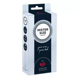 MISTER Størrelse 60 kondomer, 10 stk