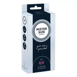MISTER Størrelse 64 kondomer, 10 stk