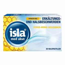 ISLA MED akutte citrushonningpastiller, 20 stk