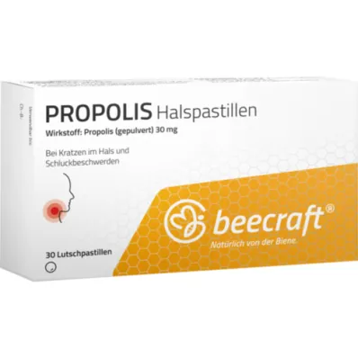BEECRAFT Propolis halstabletter, 30 stk