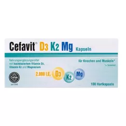 CEFAVIT D3 K2 Mg 2.000 IE hårde kapsler, 100 stk