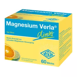 MAGNESIUM VERLA direkte granulat citrus, 60 stk