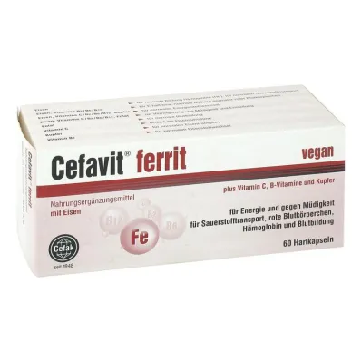 Cefavit ferrit hårde kapsler, 60 stk