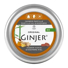 Ingefær Ginjer pastiller økologisk honning, 40 g