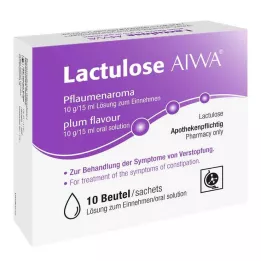 LACTULOSE AIWA Blommesmag 10 g/15 ml opløsning til én, 10X15 ml