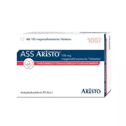 ASS Aristo 100 mg gastro-resistente tabletter, 100 stk
