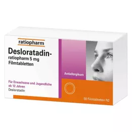 DESLORATADIN-ratiopharm 5 mg filmovertrukne tabletter, 50 stk