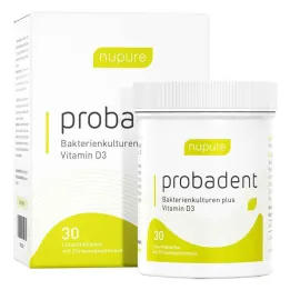 Nupure probadent citron oral flora sugetabletter, 30 stk