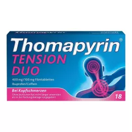 THOMAPYRIN TENSION DUO 400 mg/100 mg filmovertrukne tabletter, 18 stk