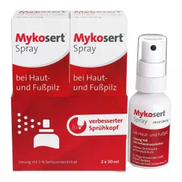 MYKOSERT Spray til hud- og fodsvamp, 2X30 ml