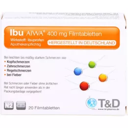 IBU AIWA 400 mg filmovertrukne tabletter, 20 stk
