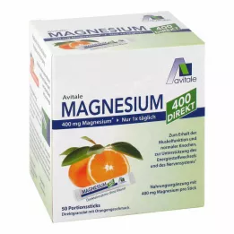 MAGNESIUM 400 direkte orange portionsstave, 50X2,1 g