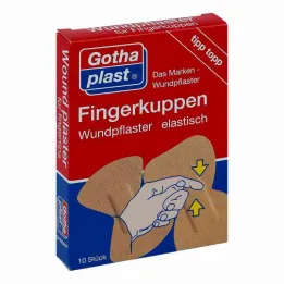 Gothaplast fingerspids sårplaster elastik 2 størrelser, 10 stk