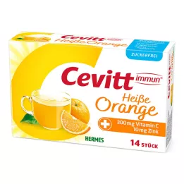 CEVITT immun varm orange sukkerfri granulat, 14 stk