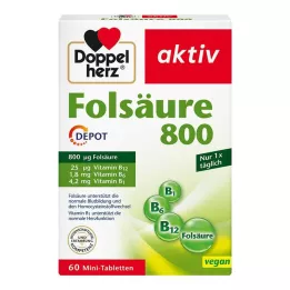 DOPPELHERZ Folinsyre 800 Depottabletter, 60 stk