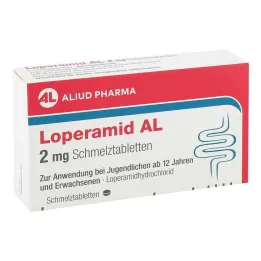 Loperamid AL 2 mg smeltetabletter, 12 stk