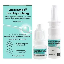 LEVOCAMED Combi 0,5 mg/ml AT + 0,5 mg/ml næsespray, 1 stk
