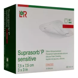 SUPRASORB P sensitiv PU-Schaumv.bor.lite 7,5x7,5, 10 stk