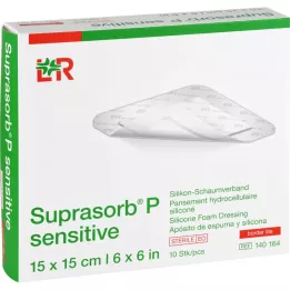 SUPRASORB P sensitiv PU-Schaumv.bor.lite 15x15cm, 10 stk
