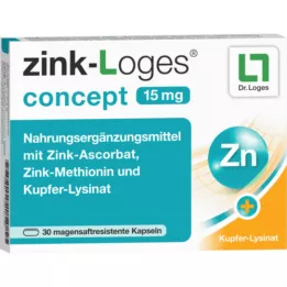 ZINK-LOGES koncept 15 mg mavesaftkapsler, 30 stk