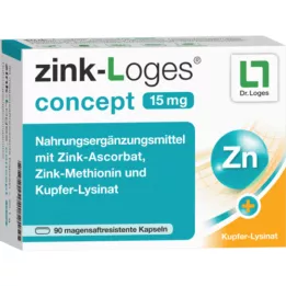 ZINK-LOGES koncept 15 mg mavesaftkapsler, 90 stk