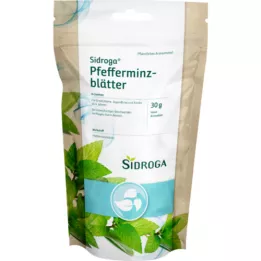 SIDROGA Pebermynte efterlader medicinsk te løs, 30 g