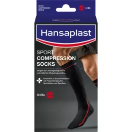 HANSAPLAST Sportskompressionsstrømper str. M, 2 stk