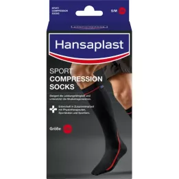 HANSAPLAST Sportskompressionsstrømper Str. L, 2 stk