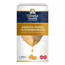 MANUKA HEALTH MGO 400+ slikkepinde ingefær-citron, 100 g