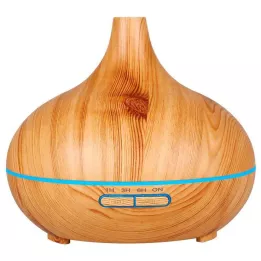 AROMA DIFFUSER Trædesign med LED, 1 stk