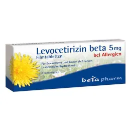 Levocetirizin beta 5 mg filmovertrukne tabletter (6 stk.)