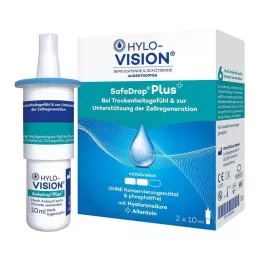 HYLO-VISION SafeDrop Plus øjendråber, 2X10 ml
