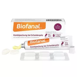BIOFANAL Kombinationspakke til vaginale gærinfektioner Vagtab.+salve, 1 P