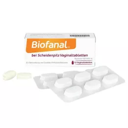 BIOFANAL til vaginale gærinfektioner 100.000 IE vaginale tabletter, 12 stk