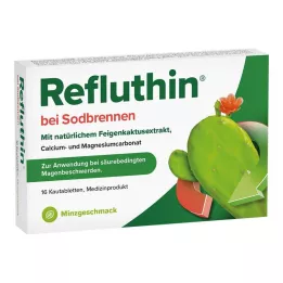 REFLUTHIN til halsbrand tyggetabletter mynte, 16 stk