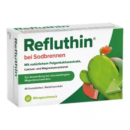 REFLUTHIN til halsbrand tyggetabletter mynte, 48 stk