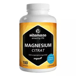 MAGNESIUMCITRAT 360 mg veganske kapsler, 180 stk