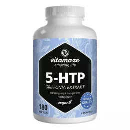 5-HTP 200 mg Griffonia ekstrakt højdosis veganske kapsler, 180 stk
