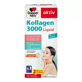 DOPPELHERZ Collagen 3000 Liquid Sticks, 14 stk