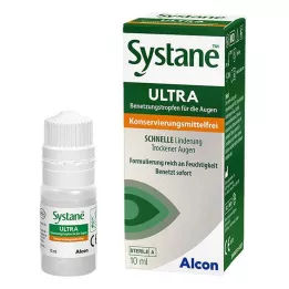 SYSTANE ULTRA Befugtningsmiddel til øjenlåg uden konserveringsmiddel, 10 ml