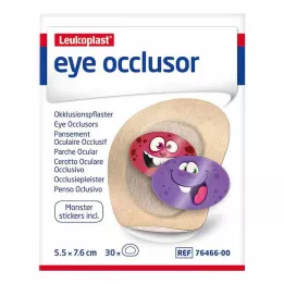 LEUKOPLAST øjenlukker 5,5 cmx7,6 cm, 30 stk