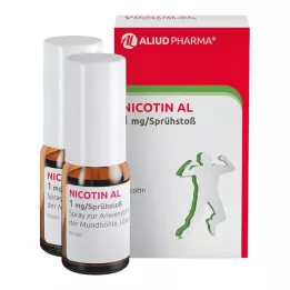 NICOTIN AL 1 mg/spray spray til brug i munden, 2 stk