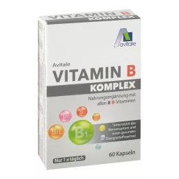 VITAMIN B KOMPLEX kapsler, 60 stk