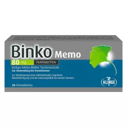 BINKO Memo 80 mg filmovertrukne tabletter, 30 stk