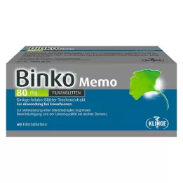 BINKO Memo 80 mg filmovertrukne tabletter, 60 stk