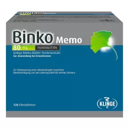 BINKO Memo 80 mg filmovertrukne tabletter, 120 stk