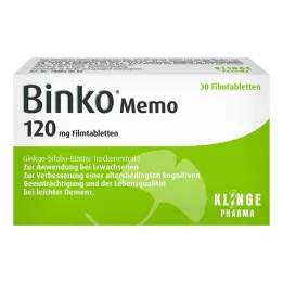 BINKO Memo 120 mg filmovertrukne tabletter, 30 stk